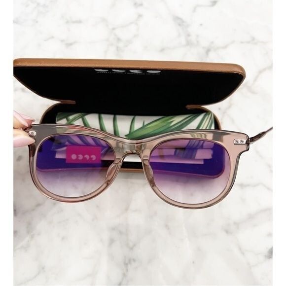 Garrett Leight Andalusia Gradient Cat-Eye Sunglasses in Desert Rose main image 6